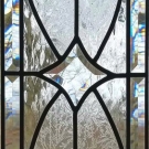 Bevel Leaded Glass Cabinet Panel