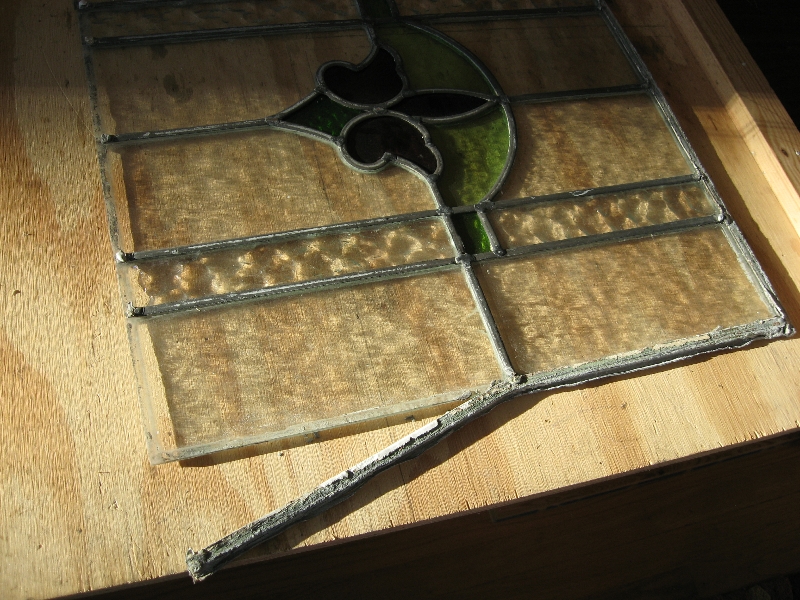 Dismantling Broken Antique Window Panel