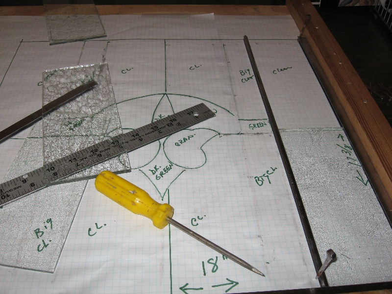 Making Template to restore Antique Window Panel