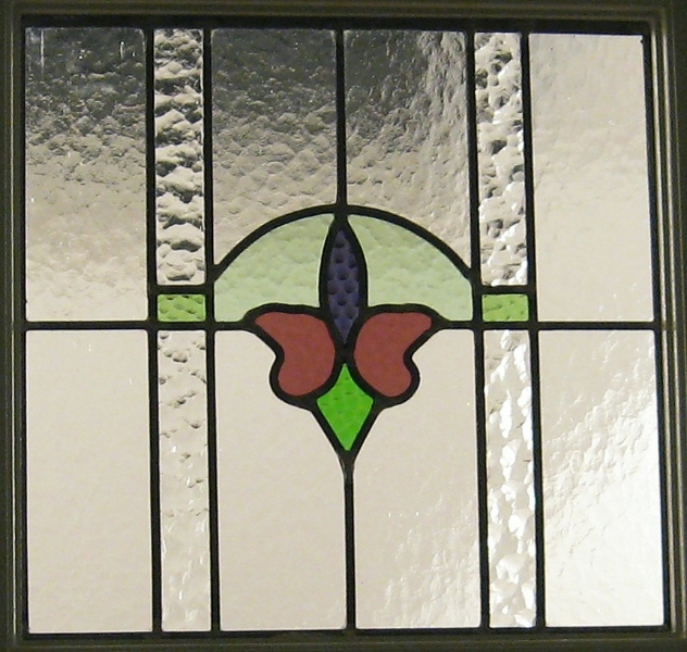 Restored Antique Window Panel Installed