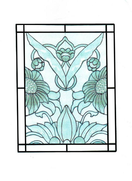 The initial design rendering for the panel.
