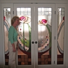 Designer Pamela Joyce Bogdonoff with Rose Women Panels
