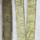 Before and after cleaning. Gorgeous old amber craquelle glass